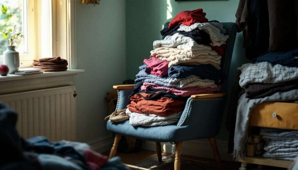 Accumulare vestiti sulla sedia: la psicologia spiega che tipo di persona sei davvero