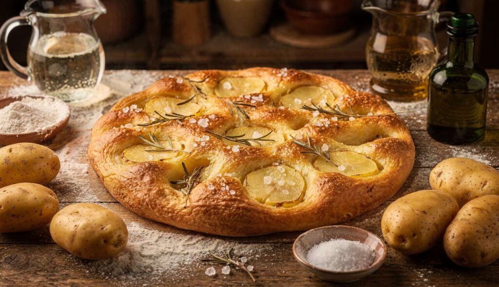 Focaccia di patate in padella senza lievitazione: pronta in 10 minuti esatti