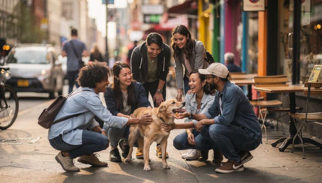Gli psicologi comportamentali spiegano cosa rivela il salutare cani sconosciuti per strada