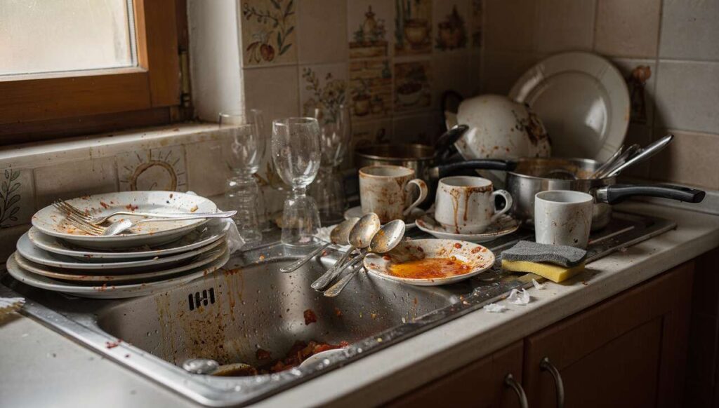 Chi lascia i piatti sporchi nel lavandino mostra spesso questi 8 comportamenti secondo gli esperti
