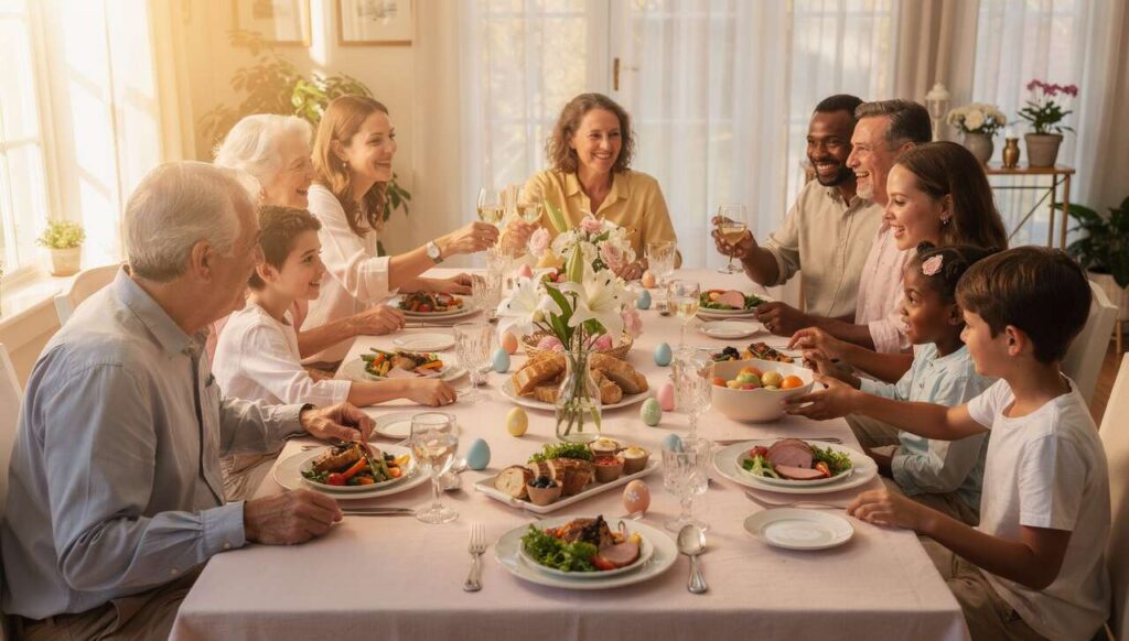 Pranzo di Pasqua: 10 frasi che le persone emotivamente mature usano con i parenti invadenti